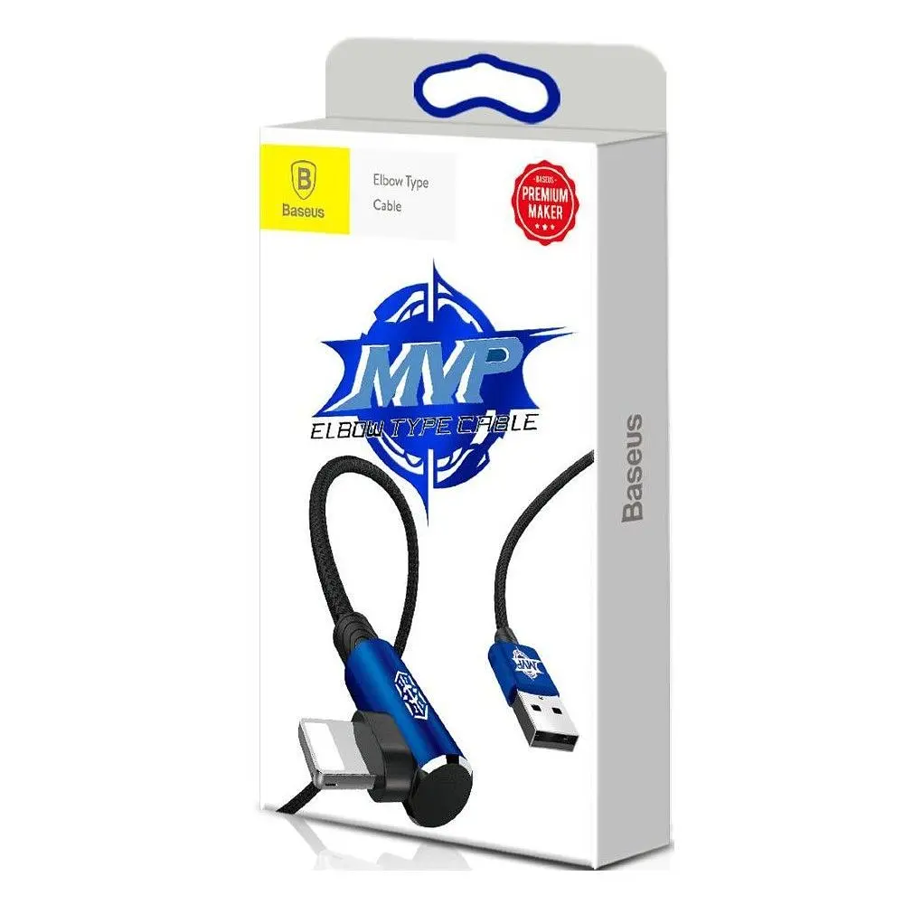 Кабель Baseus MVP USB - Lightning, 2.0A, 1м Blue (CALMVP-03) - фото 6