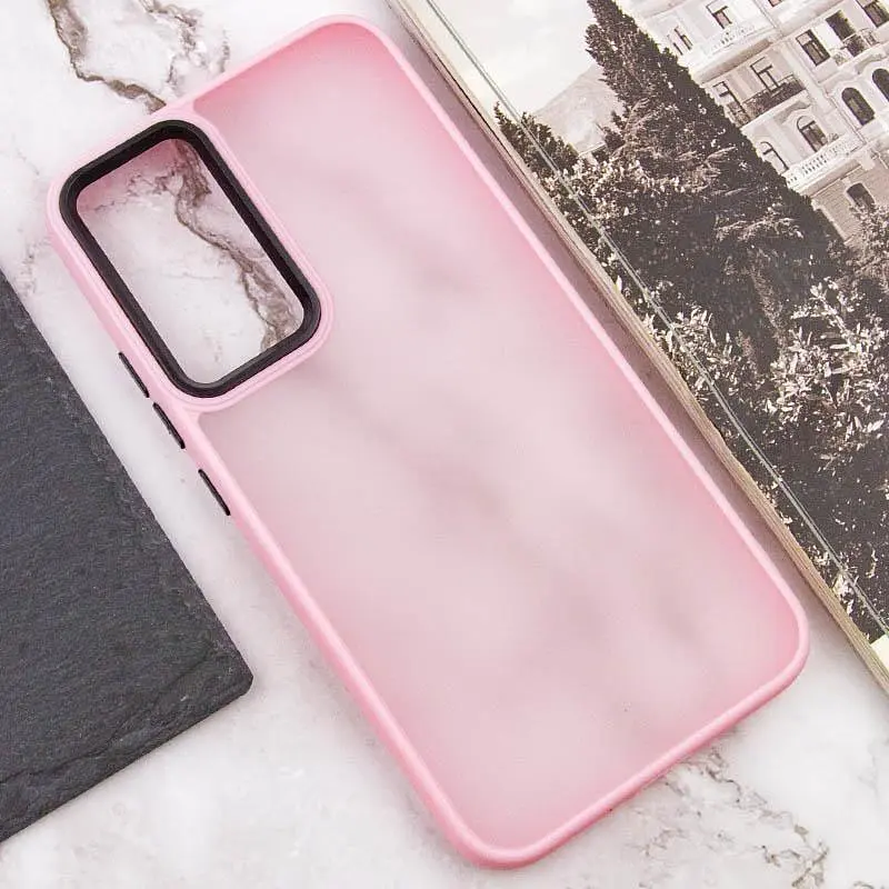 Чохол TPU+PC Lyon Frosted для Samsung Galaxy S25 Ultra Pink - фото 4