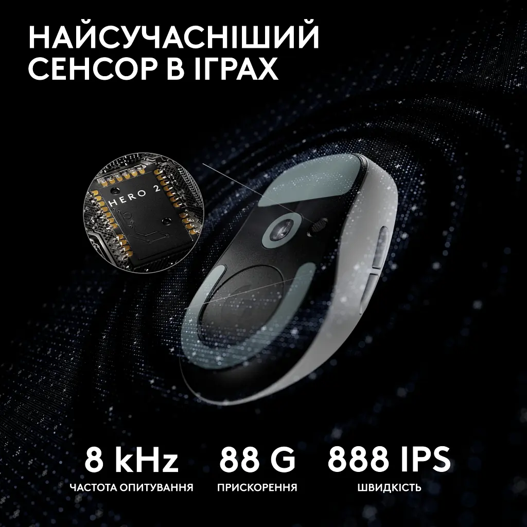 Мишка Logitech G Pro X Superlight 2 Lightspeed Wireless White (910-006638) - фото 5