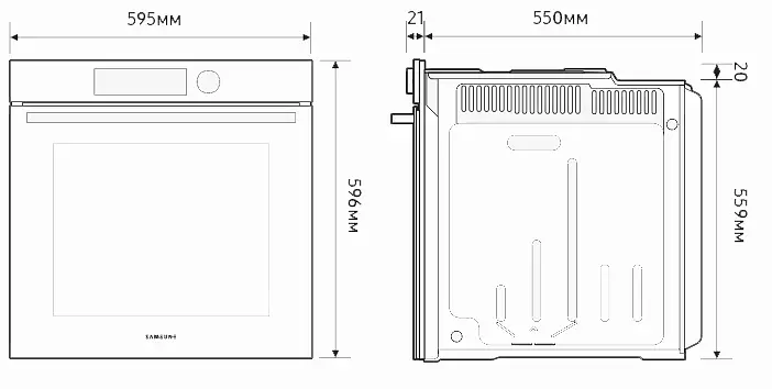 Духова шафа Samsung NV7B4445UAS/WT - фото 2