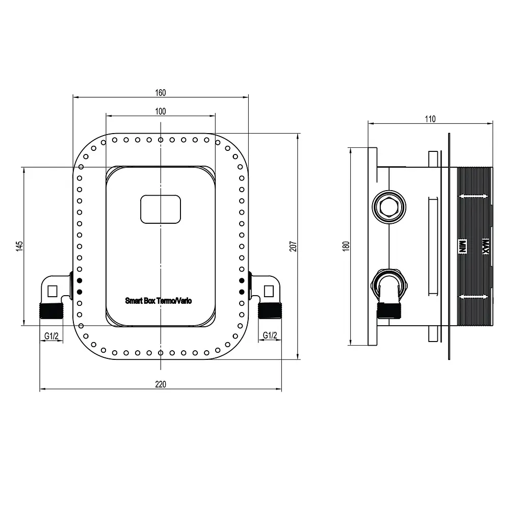 Душевая система скрытого монтажа Topaz Odiss TO 08115-H13 Smart, Хром - фото 8