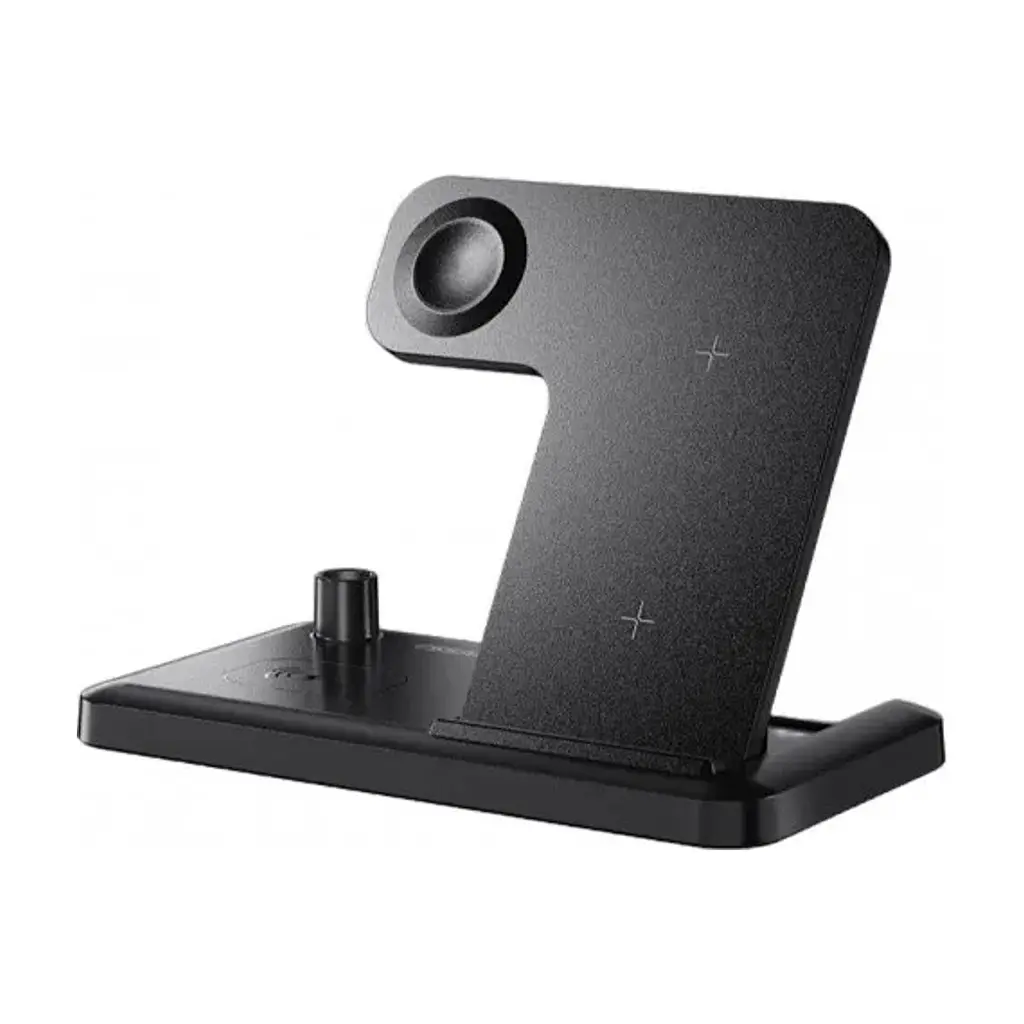 Зарядний пристрій Essager 4-in-1 wireless charger 15W foldable desktop black (EWXZM-JC01-Z)