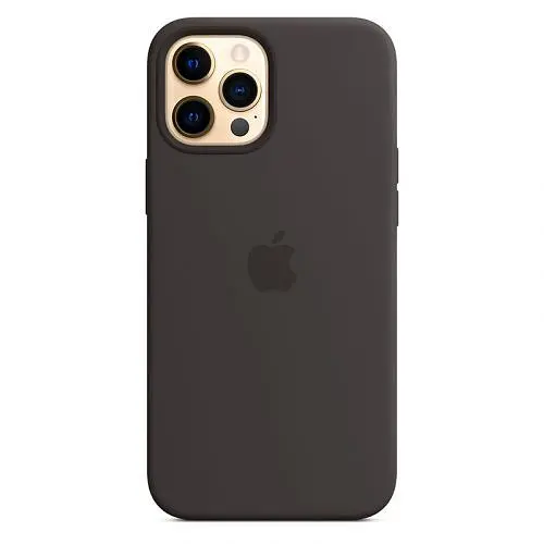 Чохол Silicone Case з MagSafe для Apple iPhone 12 Pro Max (Black) ААА [53336] - фото 3