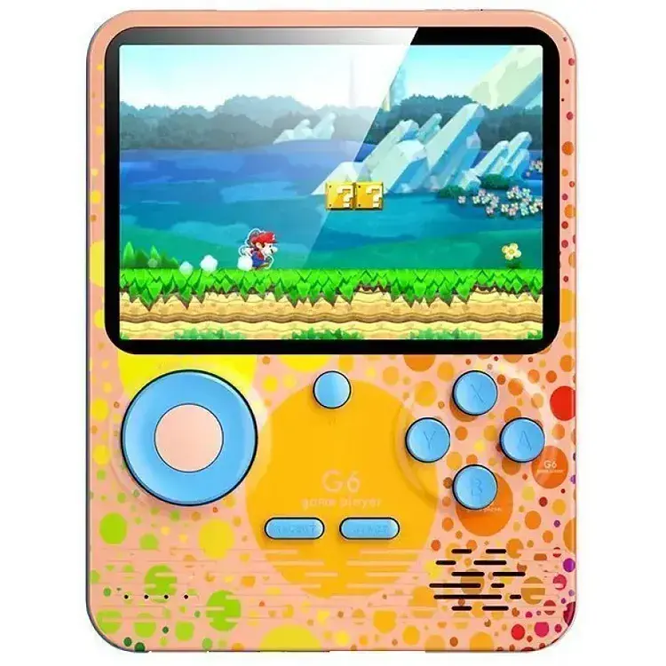 Ігрова консоль G6 портативна 3.5 дюйма 6000mAh pink - фото 6