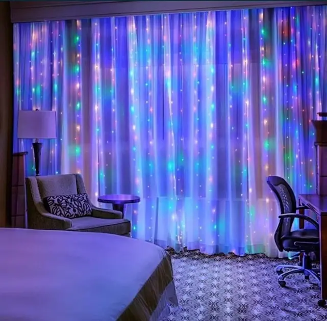 Гірлянда-штора XPRO різнокольорова 3х3 м з 240 LED лампами (46843-_293) - фото 4