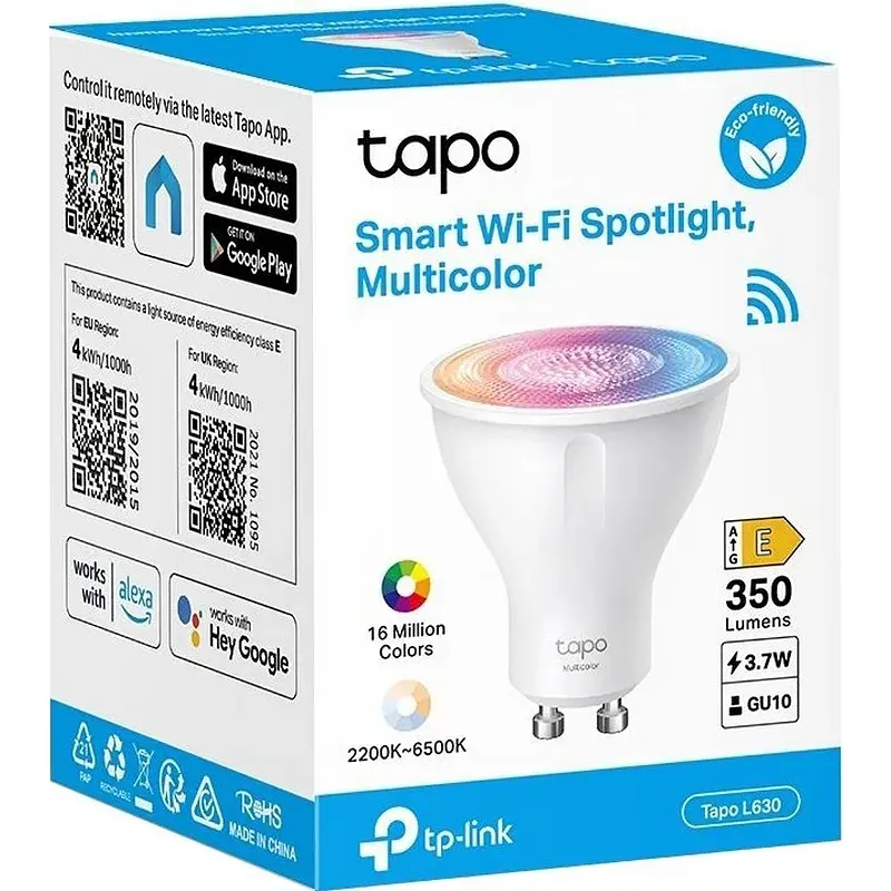 Розумна лампочка TP-Link Tapo L630 N300 GU10 (TAPO-L630) - фото 2