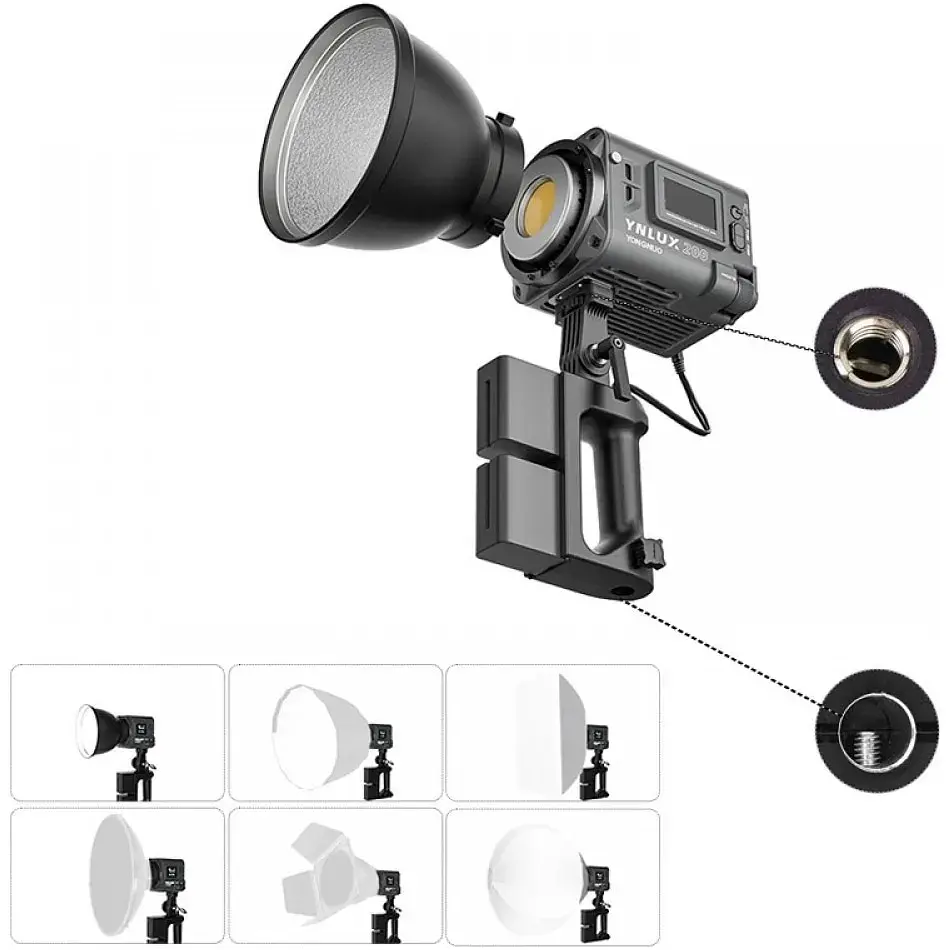 Студийный светильник Yongnuo YNLUX200 LED Bi-Color 200W 2700-6500К [105636] - фото 3