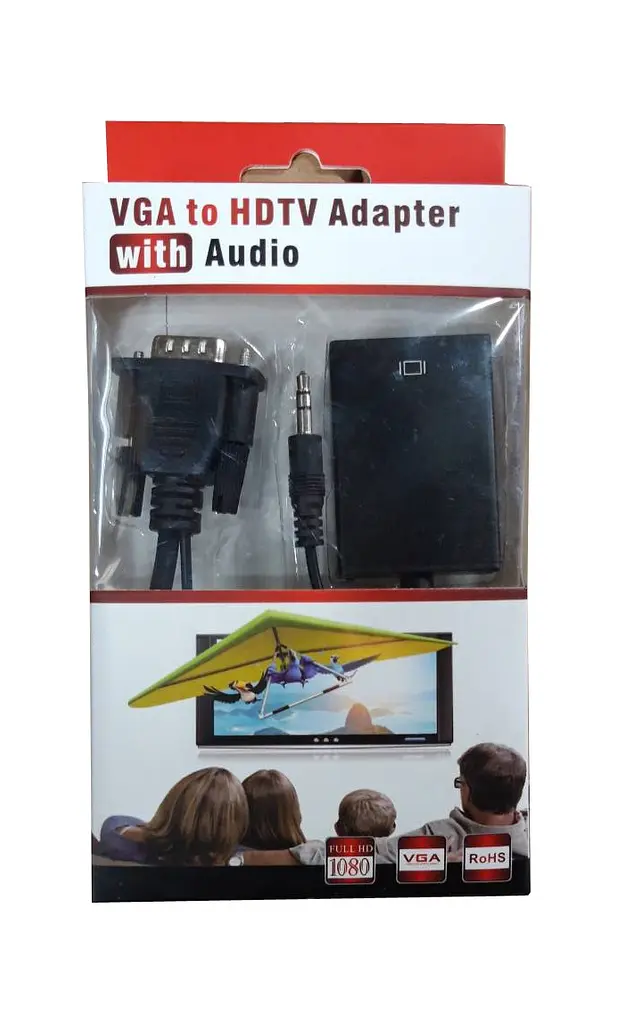 Конвертер VGA-HDMI + Audio