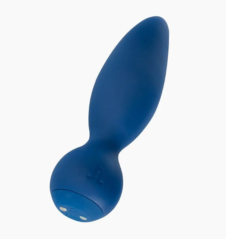 Анальная вибропробка Adrien Lastic Little Rocket, 13х3.5 см, синий - фото 2