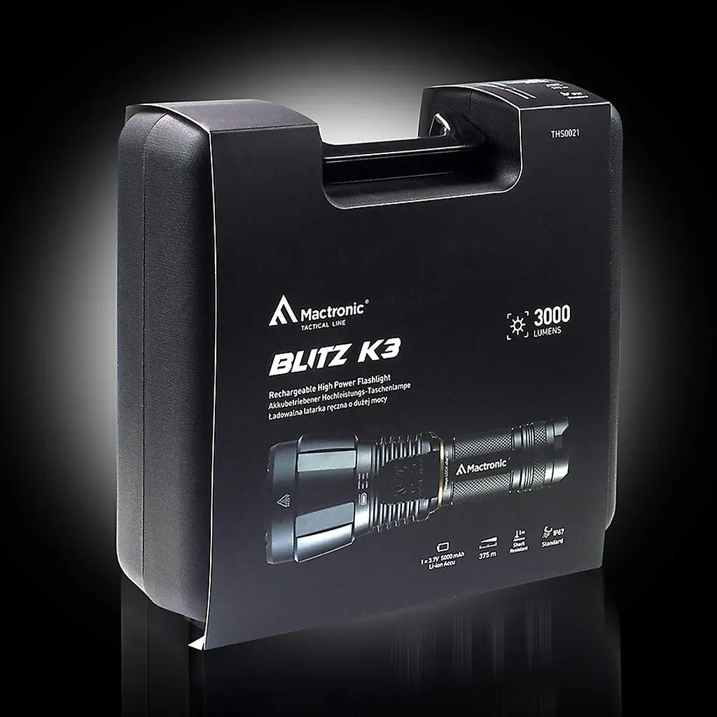 Фонарь тактический Mactronic Blitz K3 (3000 Lm) Rechargeable (THS0021) - фото 17