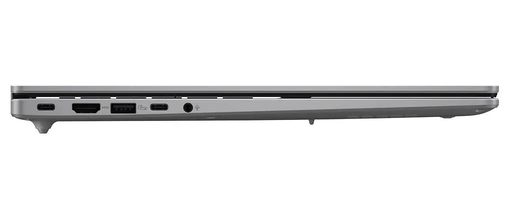 Ноутбук ASUS 16 Vivobook 16 M1607KA-MB144 FHD IPS/Ryzen 5 AI 330/16GB/512SSD/UMA/DOS/Cool Silver (90NB15F2-M00AX0) - фото 8