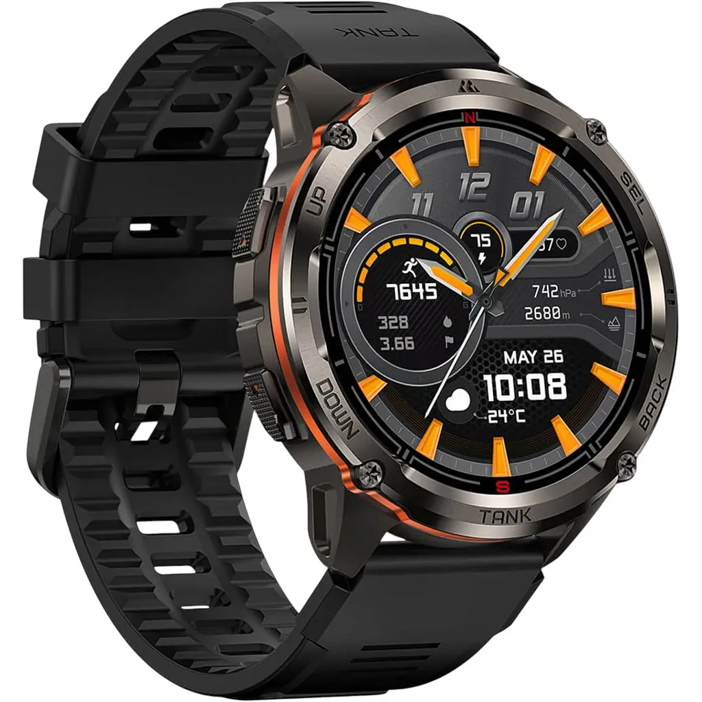Смарт-годинник тактичний Kospet Tank T3 Ultra 2 Black Metal (KTT0003U2BM) - фото 2