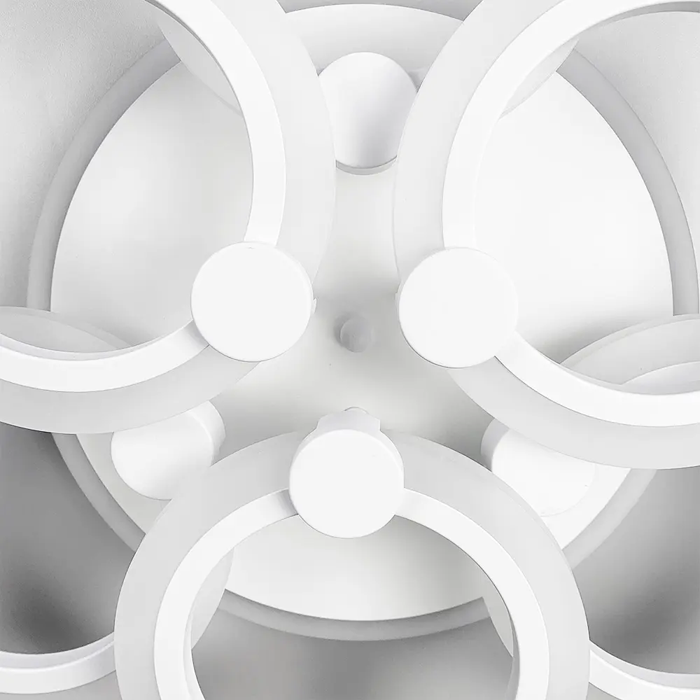 Светодиодная белая люстра Senta на 6 колец Line.F A 2374/3+3S WH - фото 8