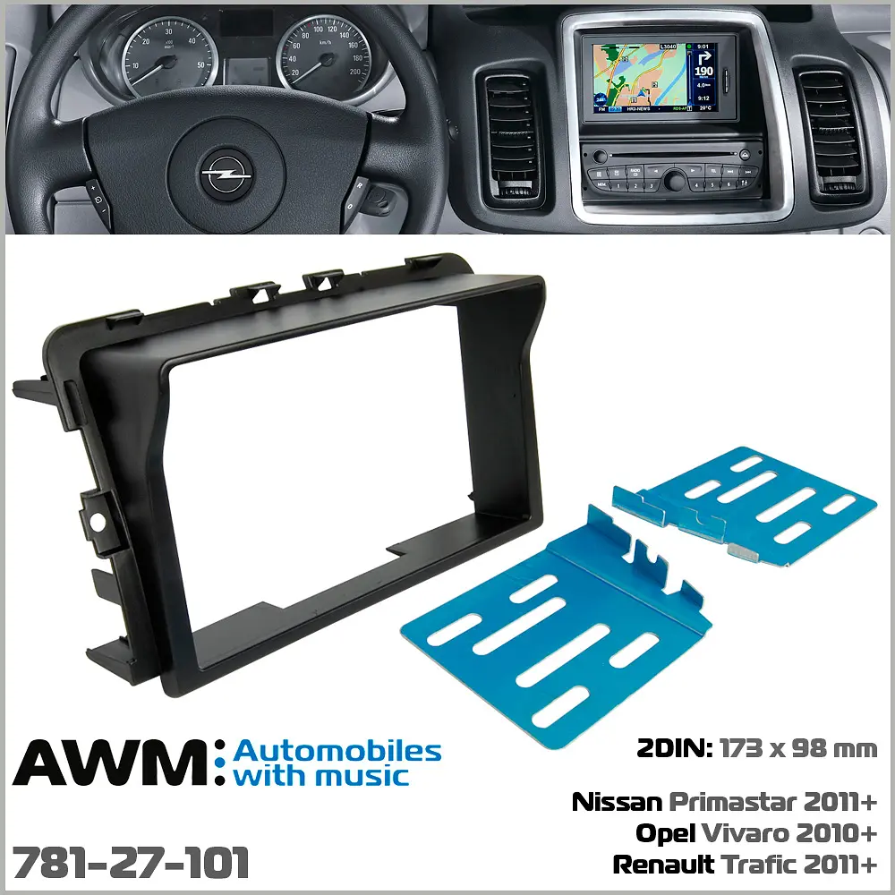 Переходная рамка Opel Vivaro, Renault Trafic, Nissan Primastar AWM 781-27-101 - фото 4