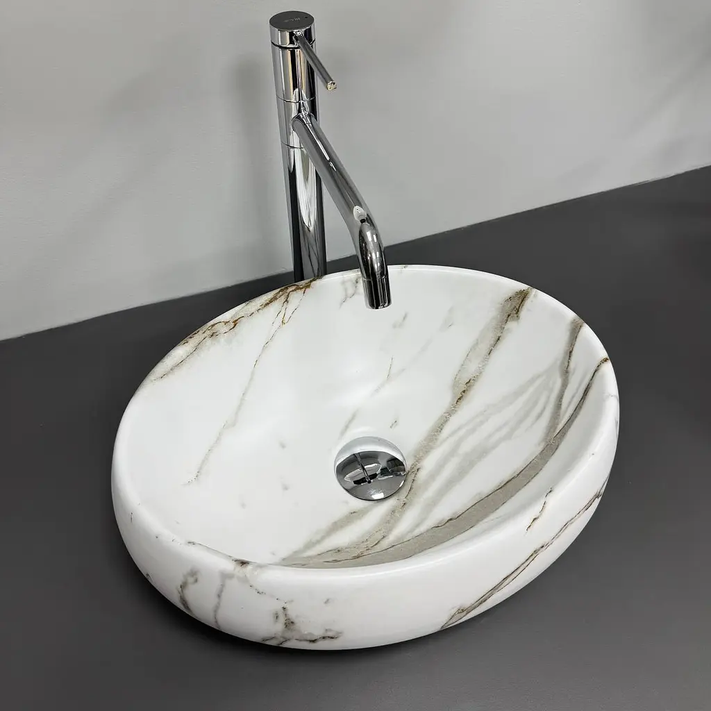 Умивальник VBI Veneto накладний 38x28.5 см lava matt VBI-012813 - фото 2