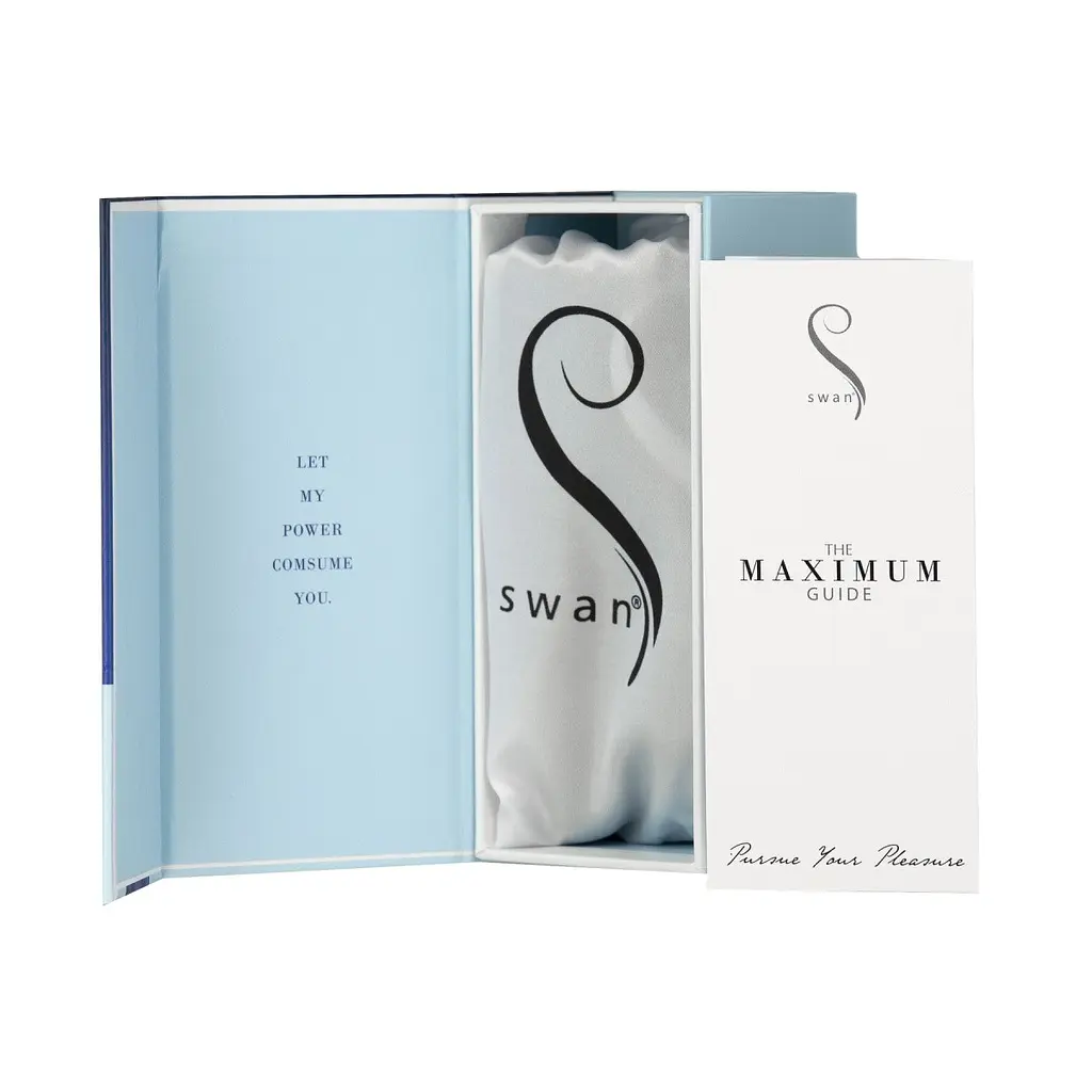 Вибропуля Swan Maximum + Comfy Cuff Blue, 9, 1х2 см (синий) - фото 8