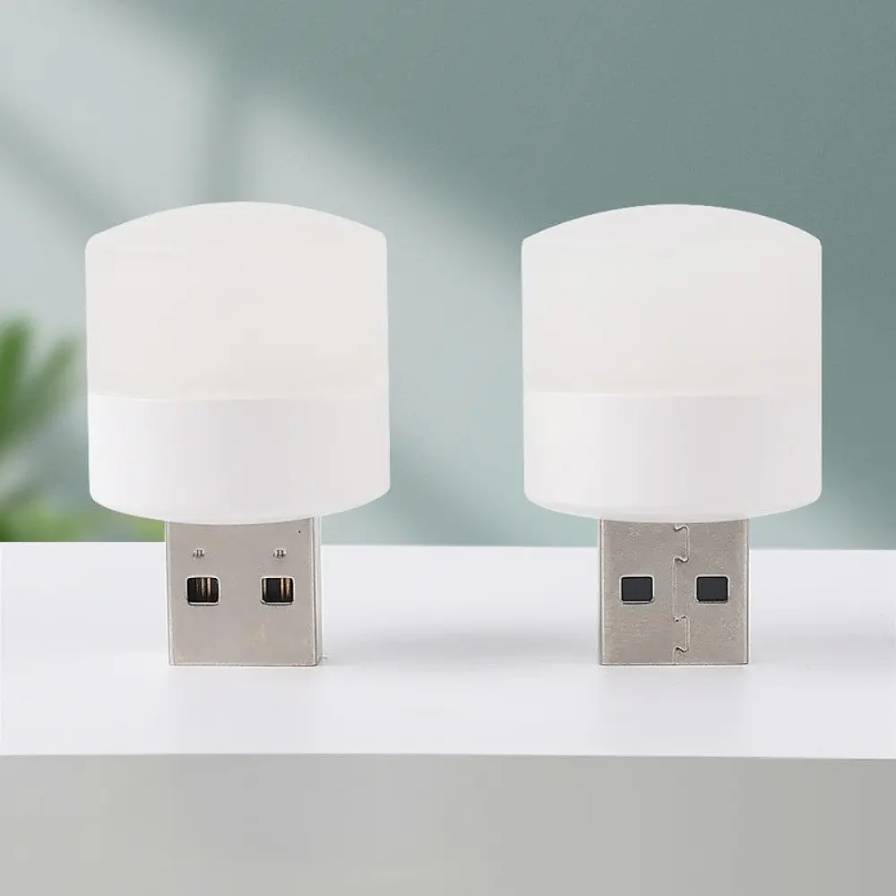 USB LED лампочка циліндрична, холодне світло біла - фото 5