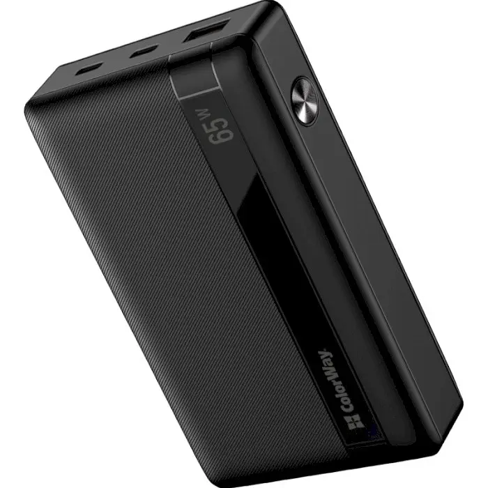 Повербанк ColorWay 20000 mAh 65W Black (CW-PB200LPA3BK-PDD) - фото 2