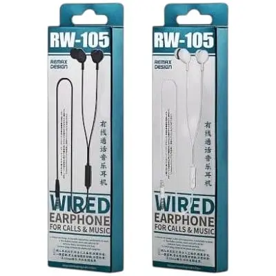 Навушники Remax with mic Wired Earphone RW-105 HD Mic - фото 3