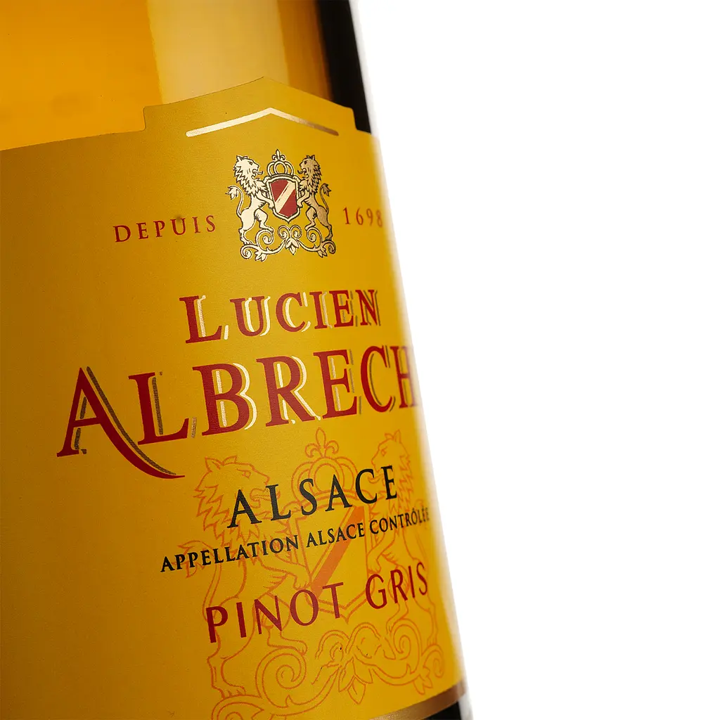Вино Lucien Albrecht Pinot Gris Réserve, біле, сухе, 14,5%, 0,75 л - фото 3