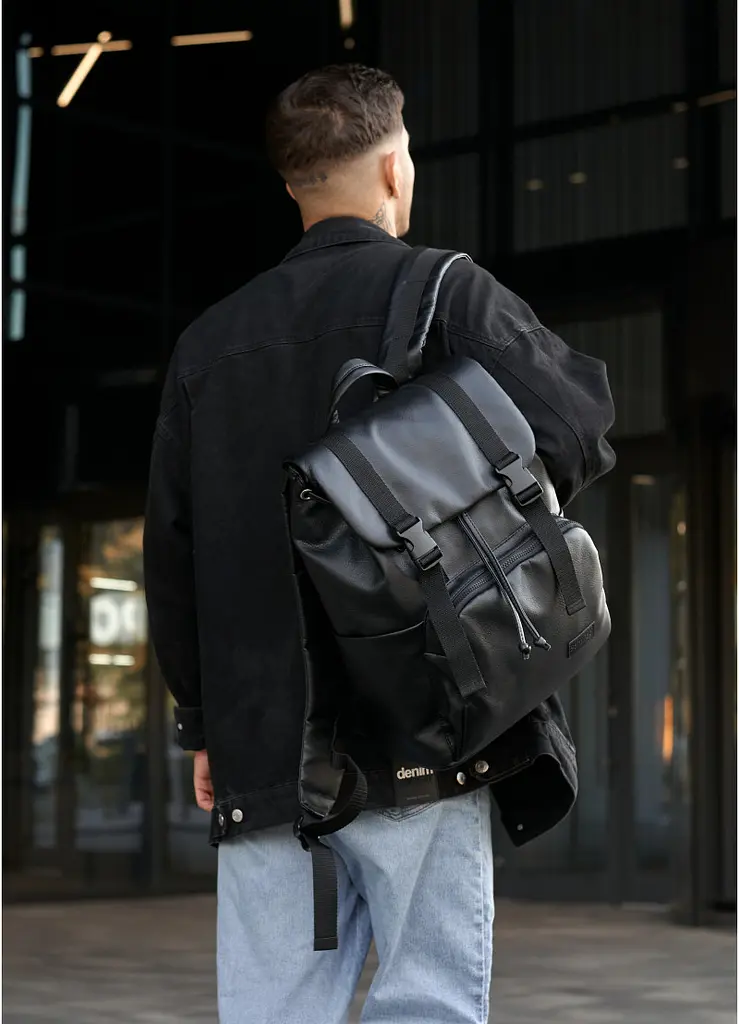Чоловічий рюкзак Sambag Loft Zard чорний 46 х 28 х 13 см (22618001m)