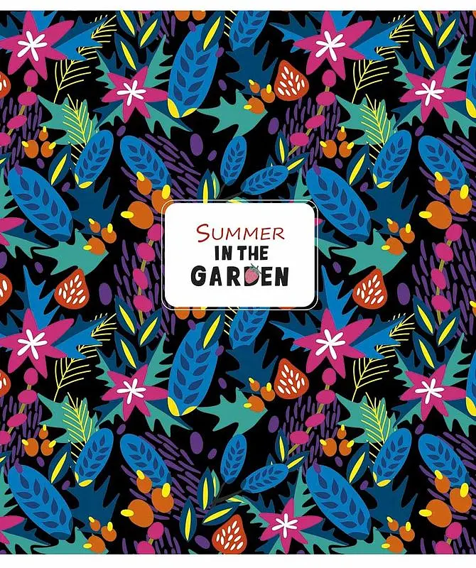 Зошит загальний Школярик Genius In the summer garden у клітинку 48 аркушів 10 шт. (048-3071K) - фото 4