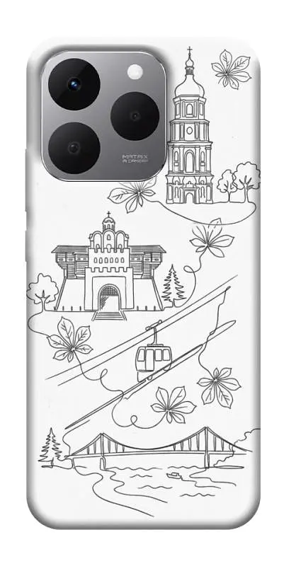 TPU чохол Demsky Kyiv spirit для Realme 15T
