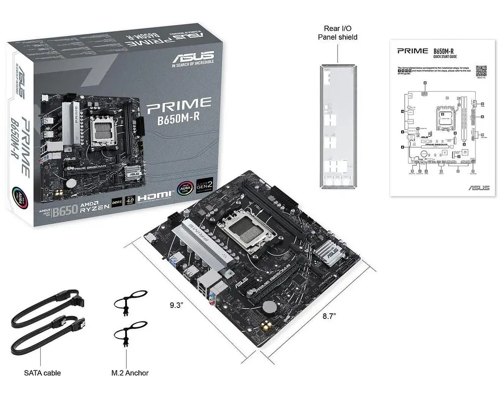 Материнська плата ASUS PRIME B650M-R (PRIME B650M-R) (Socket AM5, AMD B650, Micro-ATX) - фото 5