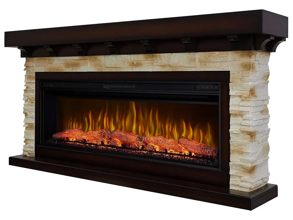 Камінокомплект ArtiFlame LUDWIG AF50 Махагон коричневий антік