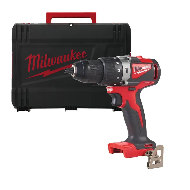 Дриль-шуруповерт акумуляторна безщіткова ударна MILWAUKEE, M18 BLPD2-0X, 82Нм (каркас, HDкейс) - фото 2