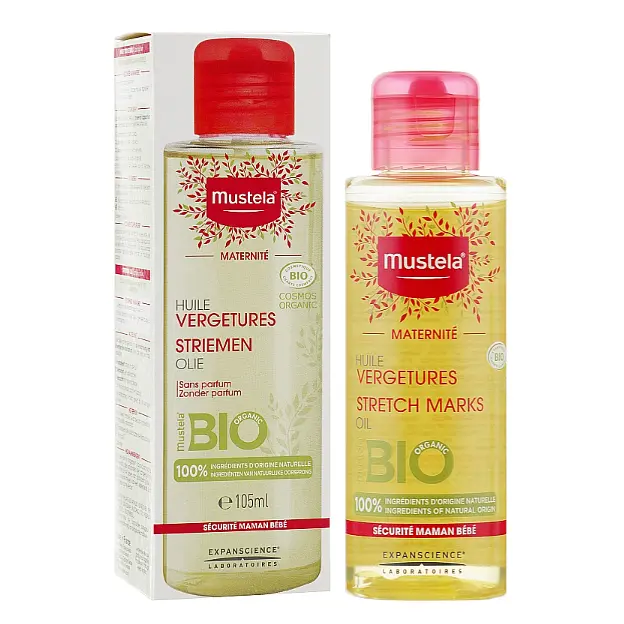 Олія від розтяжок Mustela Stretch Marks Prevention Oil Fragrance-Free, непарфумована, 105 мл - фото 2