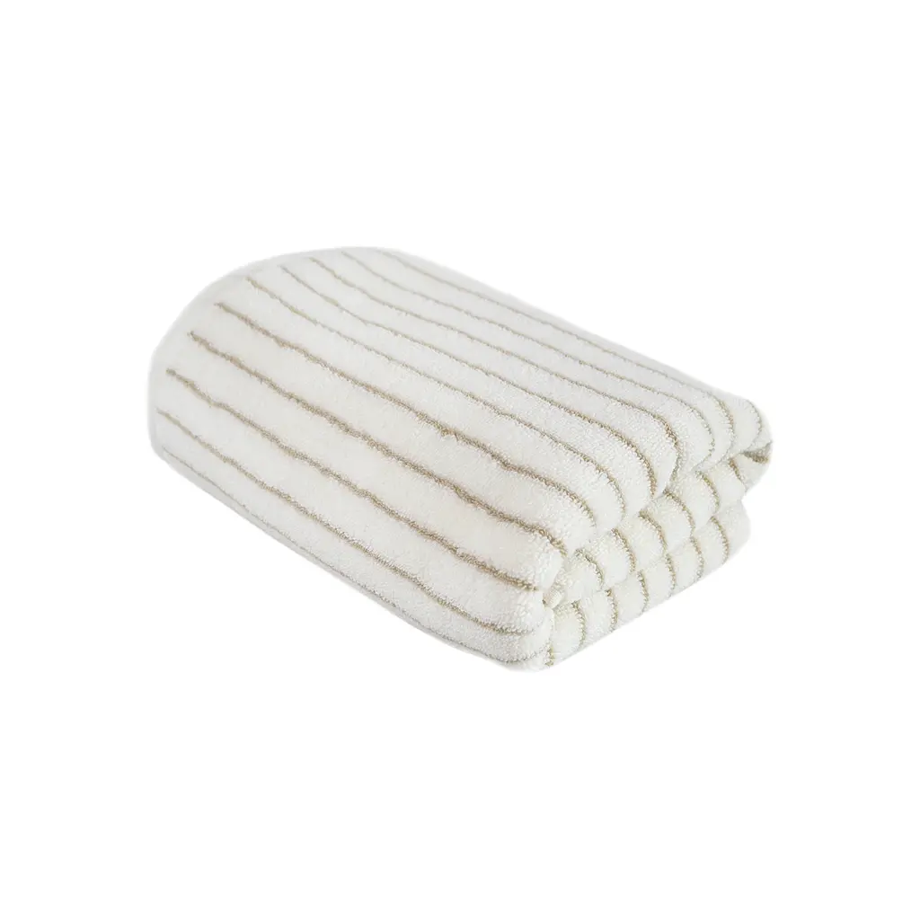 Рушник Lotus Home Готель Premium - Microcotton Stripe Ecru-Kahve 50x90 550 г/м² - фото 2