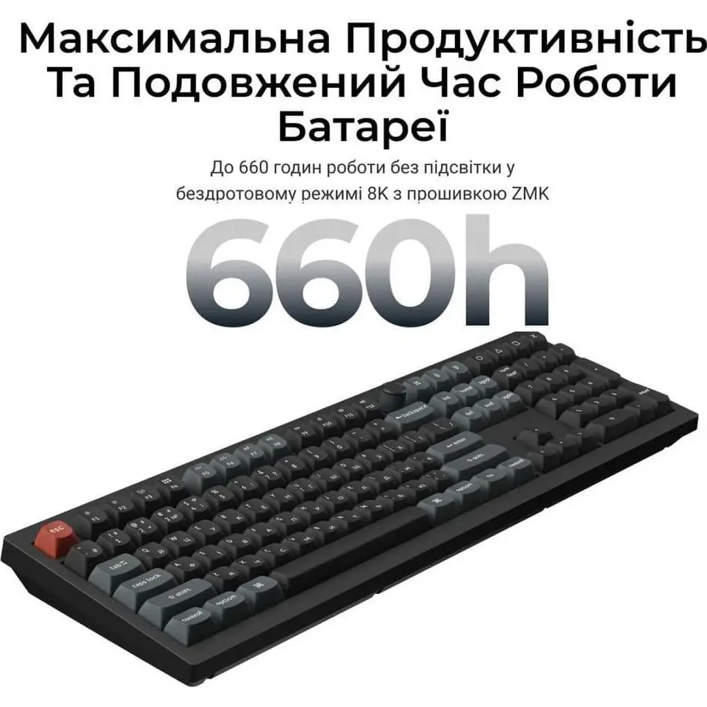Клавіатура Keychron V6 Ultra Red Switch RGB UA Black (V6U-D1-UA) [169128] - фото 9