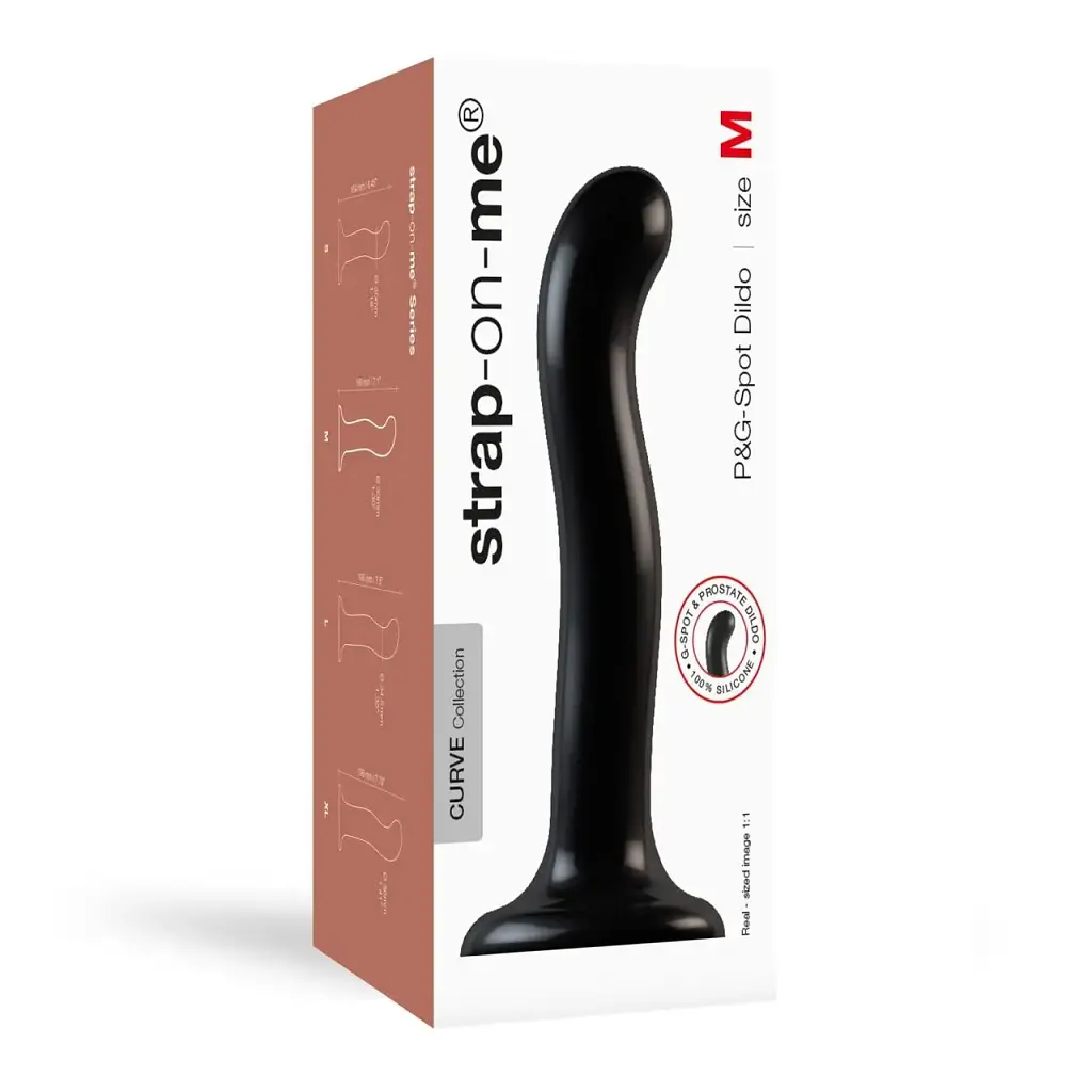Насадка для страпону Strap-On-Me P&G-Spot Dildo силікон розмір M - фото 5