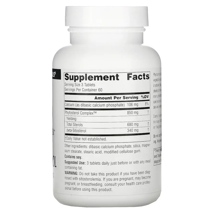 Комплекс фітостеролів Source Naturals Phytosterol Complex with Beta-Sitosterol, 180 таблеток - фото 2