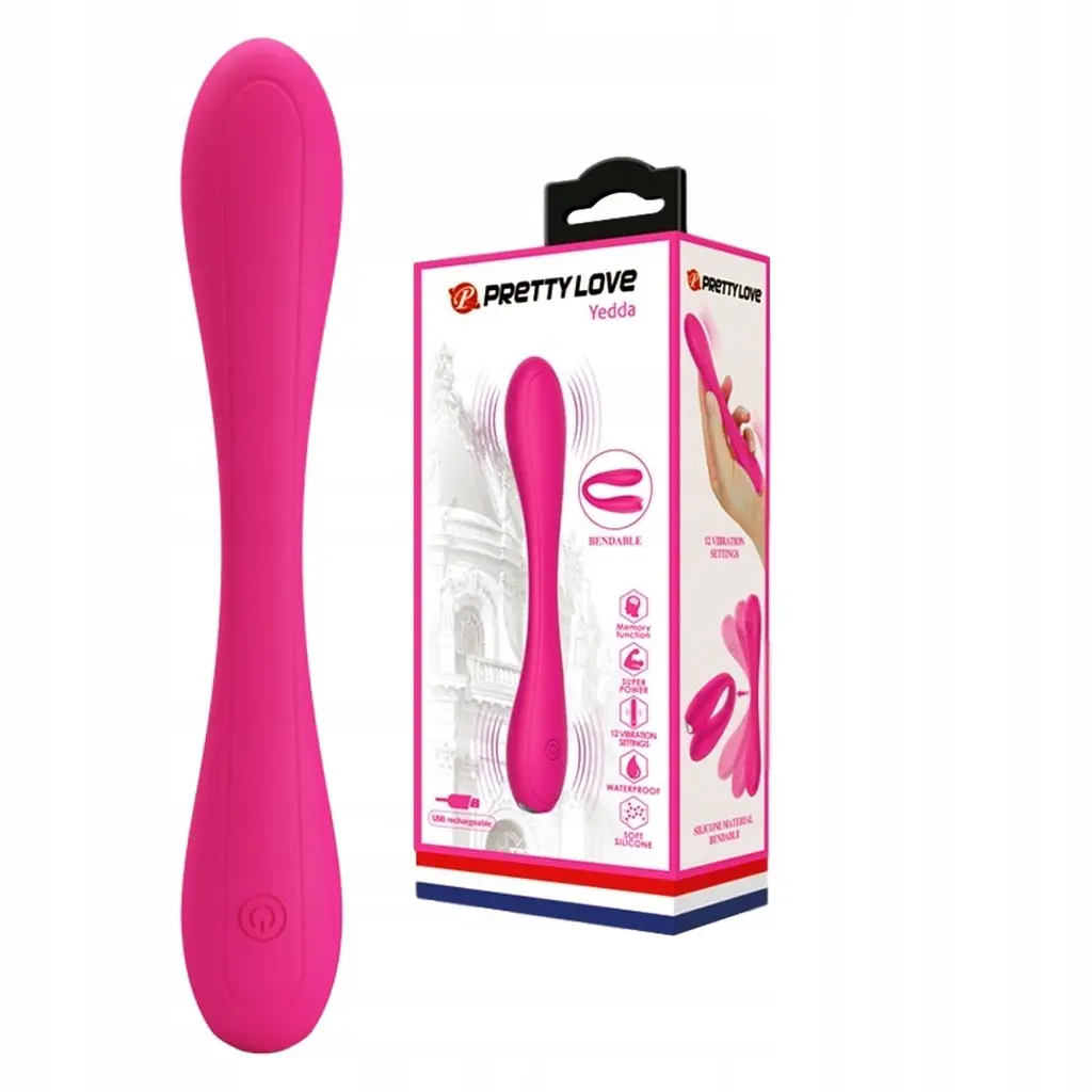 Вібратор Pretty Love Yedda 17.1 см рожевий - фото 7