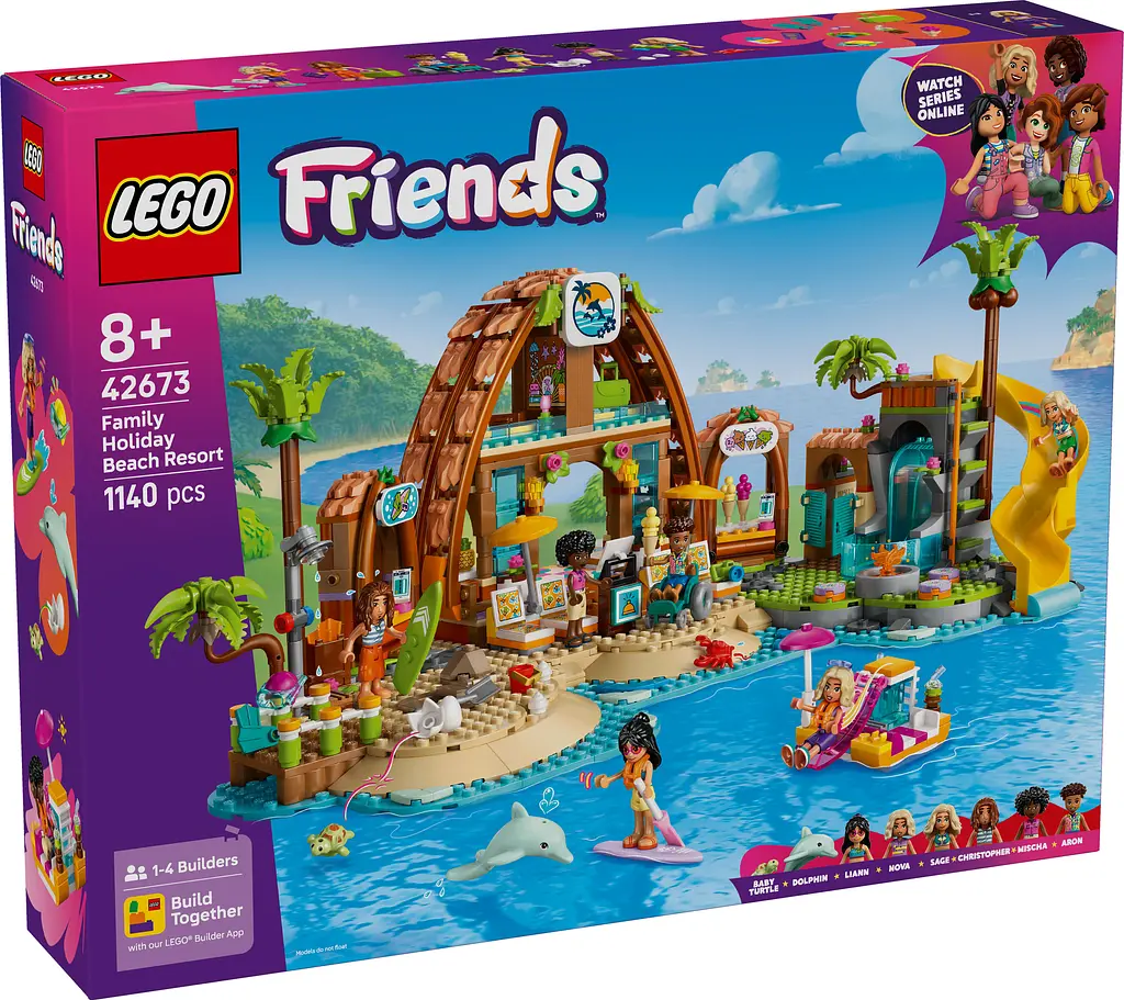 Конструктор LEGO Friends Пляжный курорт для семейного отдыха 1140 деталей (42673) - фото 2