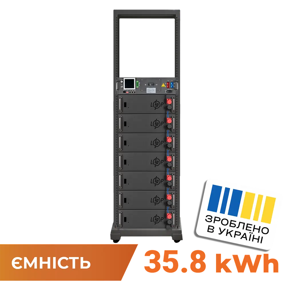 Акумулятор LP LiFePO4 Battery HVM 358,4V 100Ah (35840 Wh) BMS 125А AB Lrack black - фото 2