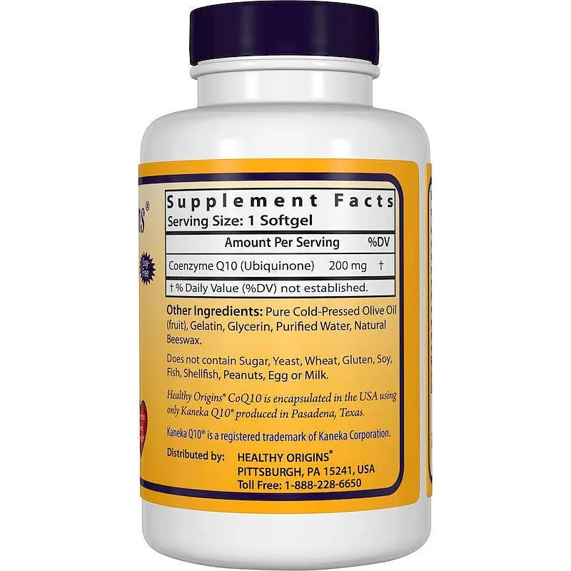 Коензим Q10 Healthy Origins CoQ10 Kaneka Q10, 200 мг 60 капсул (HOG-35048) - фото 2