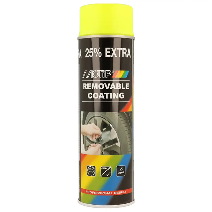 Фарба рідка гума Motip Removable coating Карбон глянцева аерозоль, 500мл(04304)