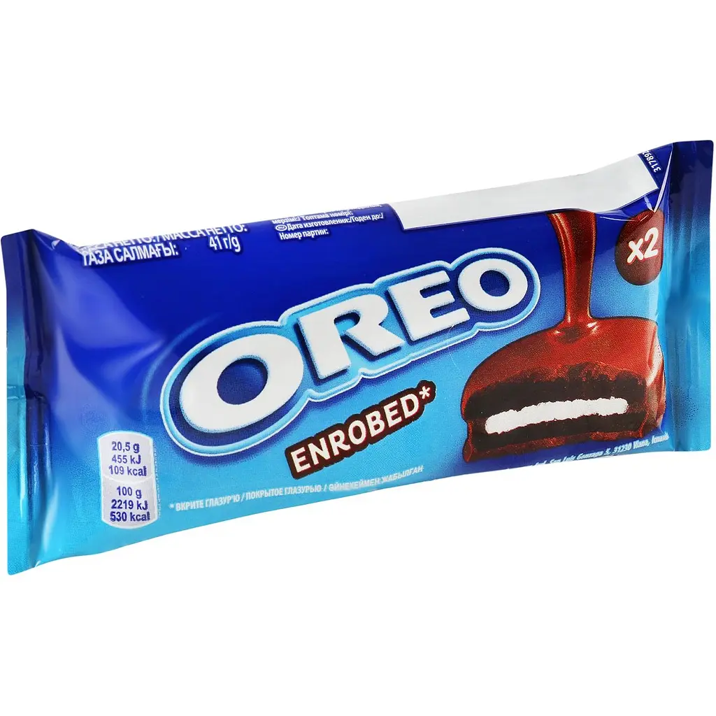 Печиво Oreo з начинкою з ванільним смаком в глазурі 41 г (890959) - фото 3