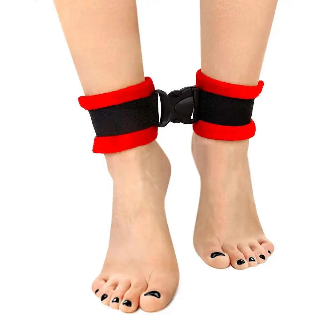 Поножи Art of Sex Ankle Cuffs - Soft Touch Красные - фото 2