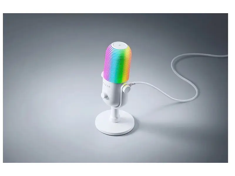 Мікрофон для ПК/ для стрімінгу, подкастів Razer Seiren V3 Chroma White (RZ19-05060200-R3M1) - фото 5