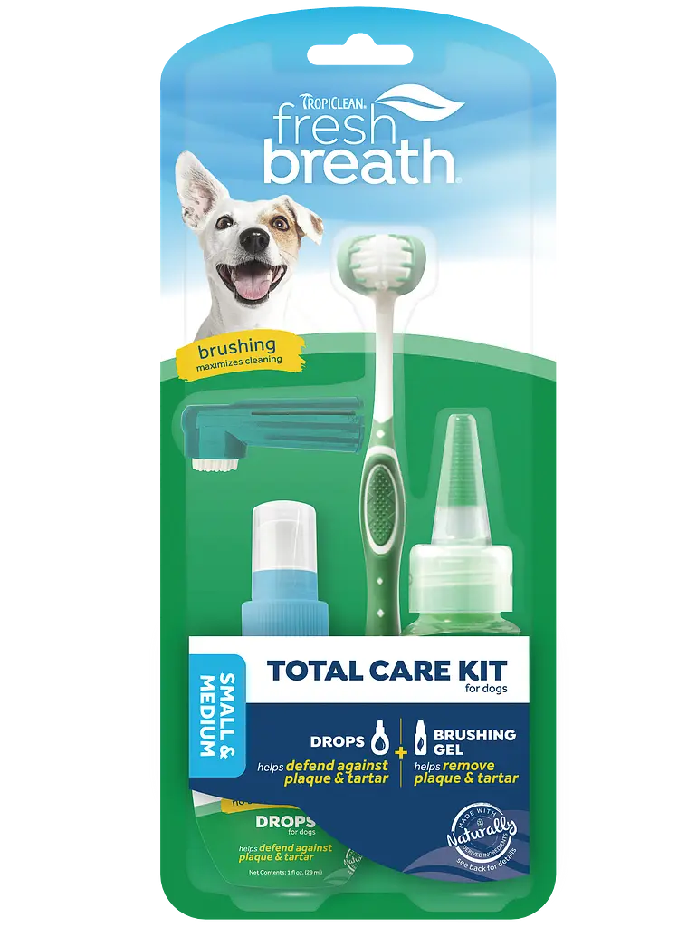 Набор для ухода за полостью рта для собак малых и средних пород TropiClean Fresh Breath (3163) - фото 1