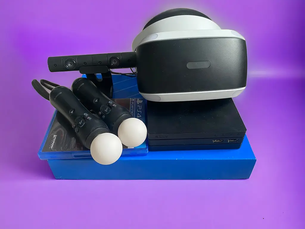 Окуляри віртуальної реальності Sony Playstation Vr (друга версія) + муви контролери руху + гра у подарунок - фото 2