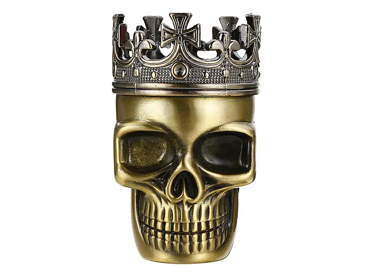 Гриндер для подрібнення тютюну D&K Череп у короні DK-5067-B Gold (15700) - фото 2