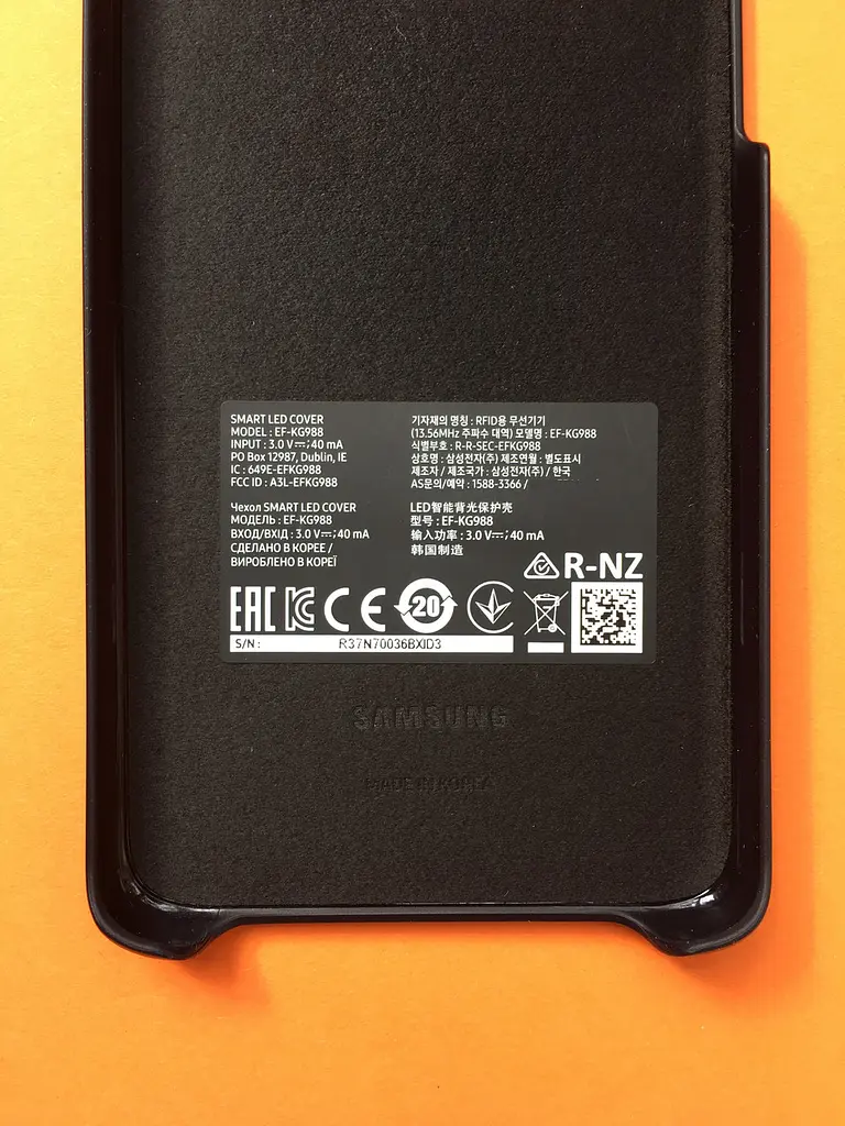 Чохол оригінальний Official LED Cover EF-KG988CBEGRU для Samsung Galaxy S20 Ultra (6.9") Black - фото 3