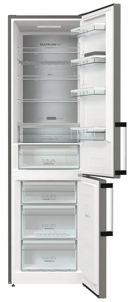 Холодильник с нижней морозильной камерой Gorenje NRC6204SXL5M Серебристый (NRC6204SXL5M) - фото 5