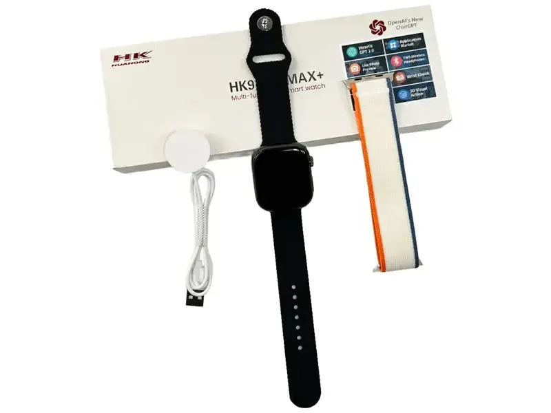 Смарт-годинник HK 9 Pro Max Plus Amoled Black - фото 5