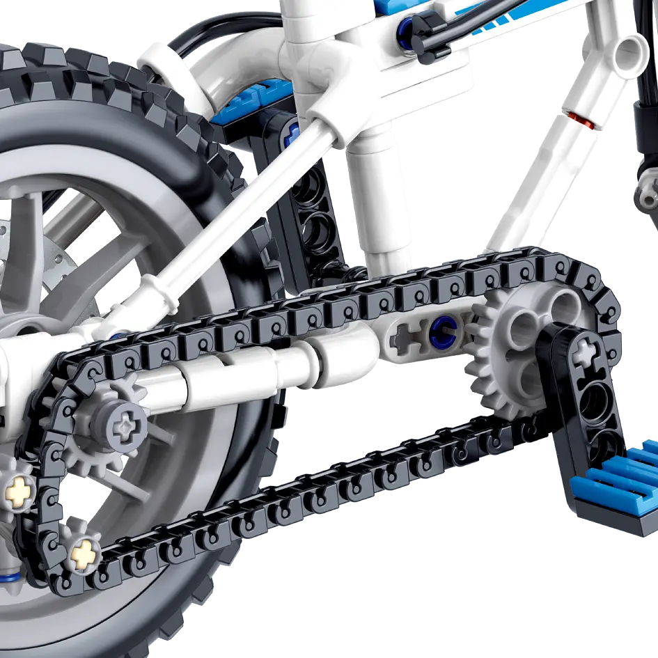 Конструктор велосипед COOL DESIGN BIKE ZHEGAO спортивный скоростной 228 деталей - фото 3